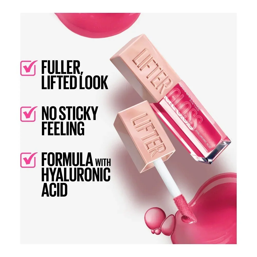 2 x Maybelline Lifter Gloss + Hyaluronic Acid Lip Gloss- 022 Peach Ring